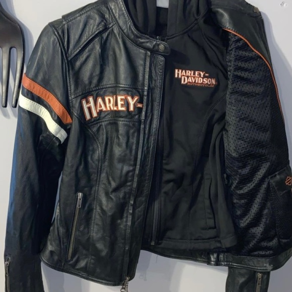 Women’s Harley Davidson Leather Riding Coat - Picture 1 of 3